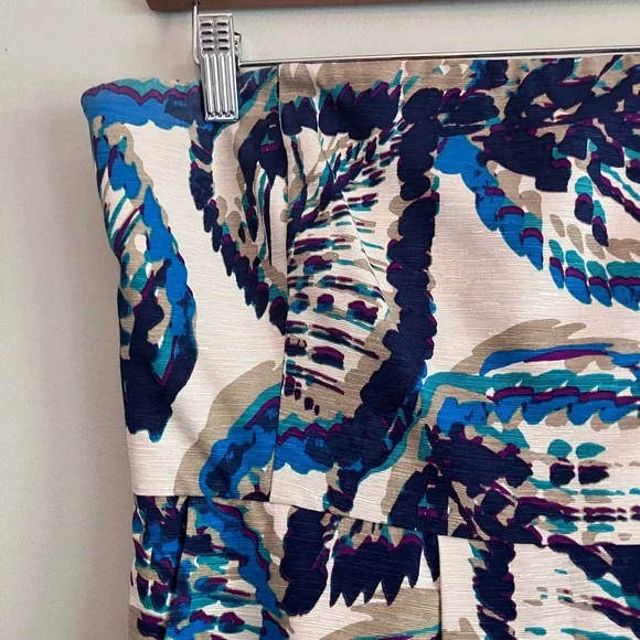 BANANA REPUBLIC Silk Floral Strapless Sheath Cocktail Dress Size 10 - Picture 3 of 13